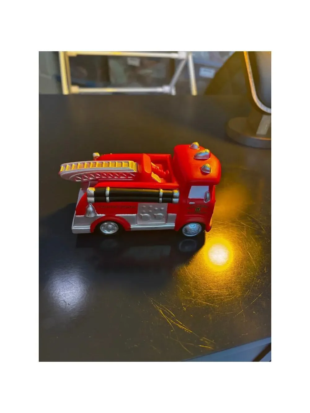 Disney Pixar Cars EUC Red Fire Engine Plastic Toy Vehicle 5